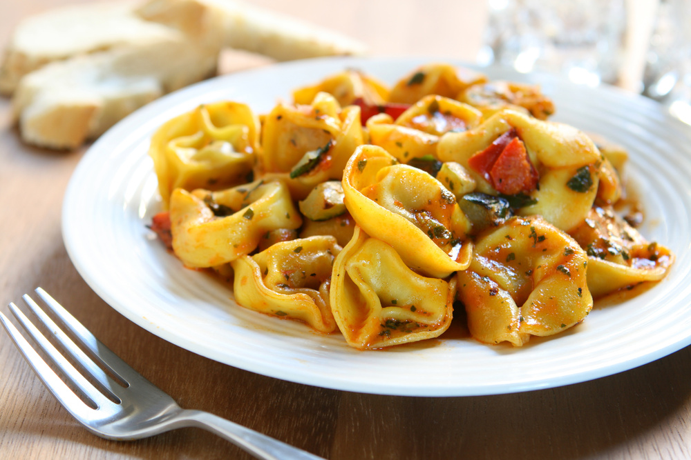 Plato gourmet italiano: Tortellini 