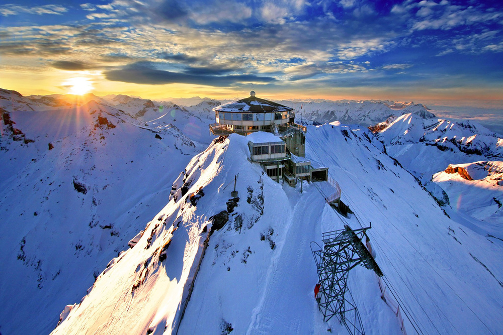 Vistas de Schilthorn, Suiza