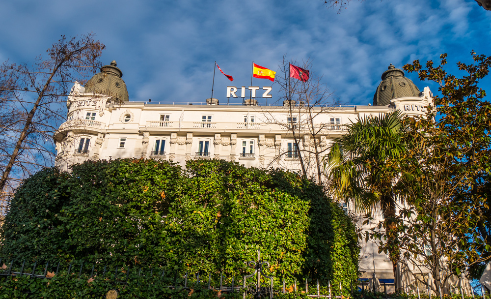 Hotel Ritz, uno de los hoteles más prestigiosos de España