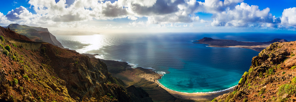 Vistas de una de las playas de Lanzarote