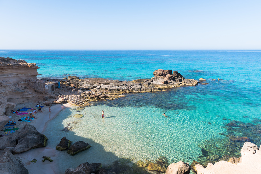Una de las calas más bonitas de Formentera
